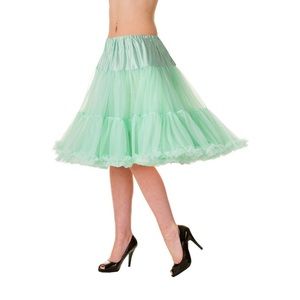 Banned retro light green petticoat